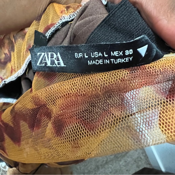 ZARA 2 Piece Blogger Fave Matching Tulle Mesh Corset Crop Top & Skirt Set - Picture 9 of 9